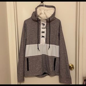 Pink pull over jacket